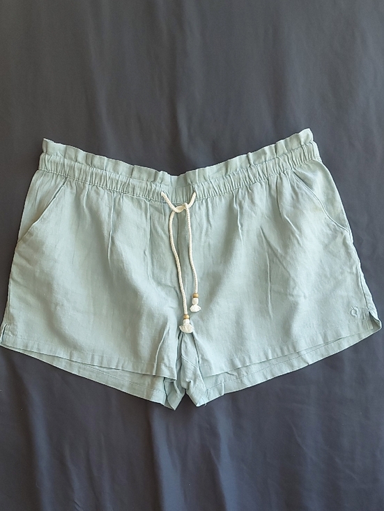 Hang Ten Pants - Hang Ten 55% Linen Light Gray Relaxed Linen-Blend